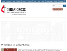 Tablet Screenshot of cedarcross.net